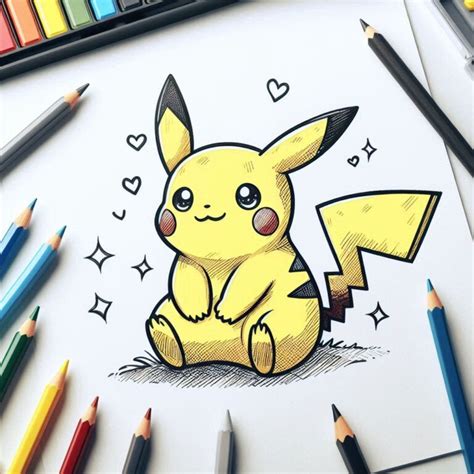 30+ Desenhos Pikachu para colorir e imprimir PDF gratis